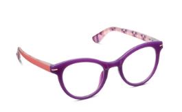 Daphne  -  Purple/Coral Check  -  STRENGTH  1.50