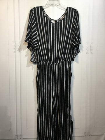 Gibson Latimer Size Large Black DRESS/1 PIECE