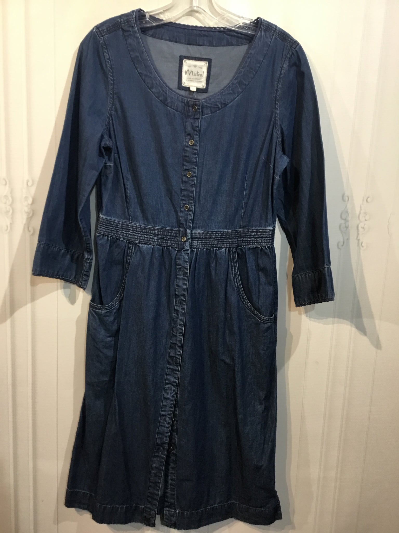 Mistral Size M/10 Blue DRESS/1 PIECE