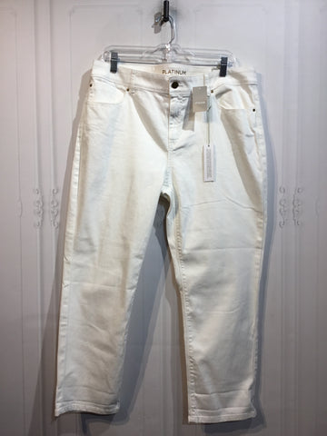 NWT CHICO'S Size L/14 White Bottoms