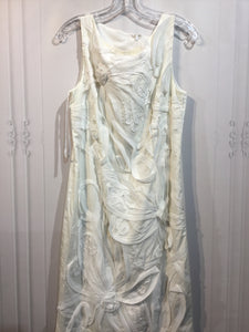 Ann Taylor Size M/10 White DRESS/1 PIECE