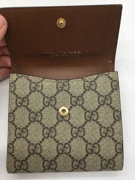 LUXURY GUCCI Size Small Brown Purses/Wallets