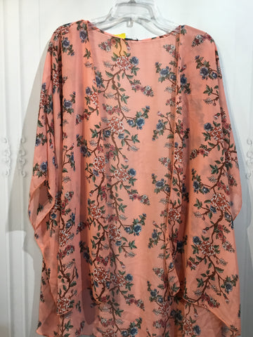 No Label Size One Size Peach & Floral Tops
