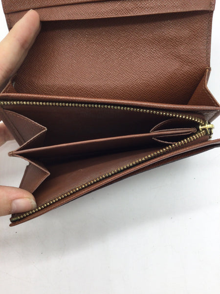 Louis Vuitton Brown Monogram Porte Monnaie Billets Tresor Wallet