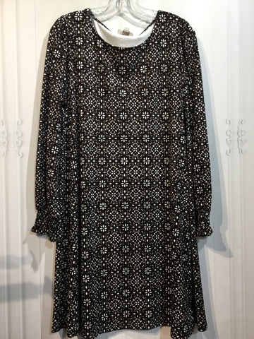 LOFT Size Large Black DRESS/1 PIECE