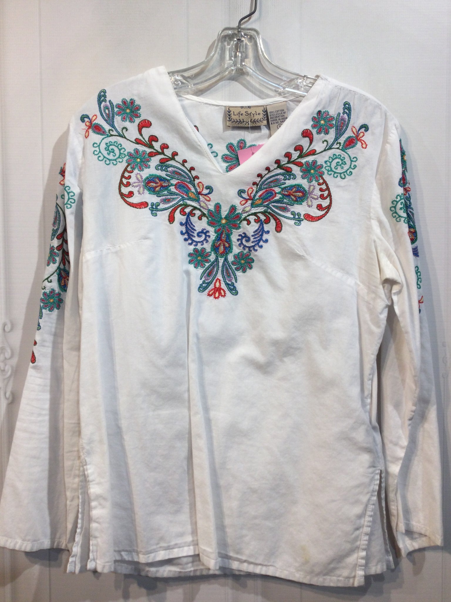 Life Style Size Small White Tops