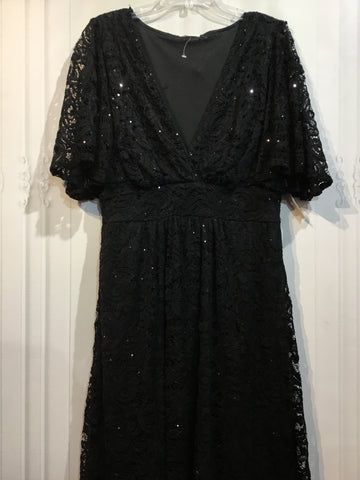 NWT - KIYONNA Size 0X/10-12 Black DRESS/1 PIECE