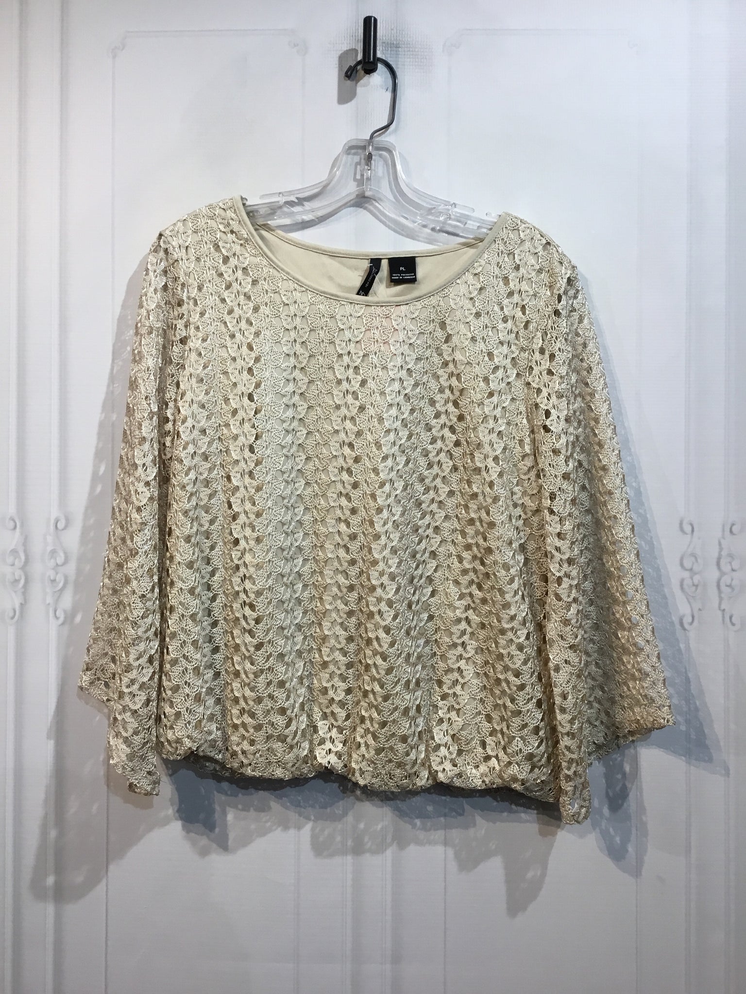 New Directions Size LP Beige Tops