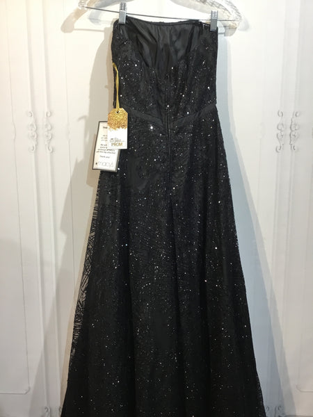 NWT Say Yes To The Dress Size Extra Small Black DRESS/1 PIECE