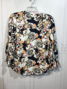 CHICO'S Size M/8 Black Tops