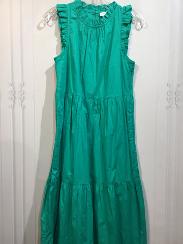 J Crew Size XS/0 Green DRESS/1 PIECE