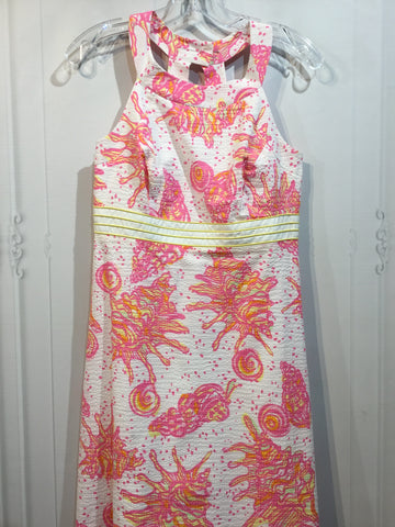Lilly Pulitzer Size S/4-6 White/Pink/Yellow Dress