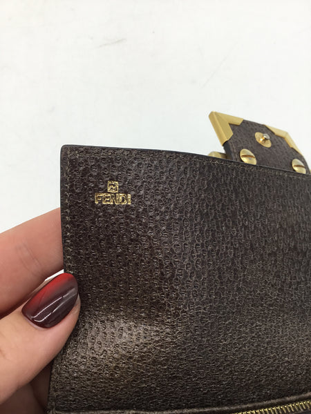 LUXURY -  FENDI Size Small Brown Purses/Wallets