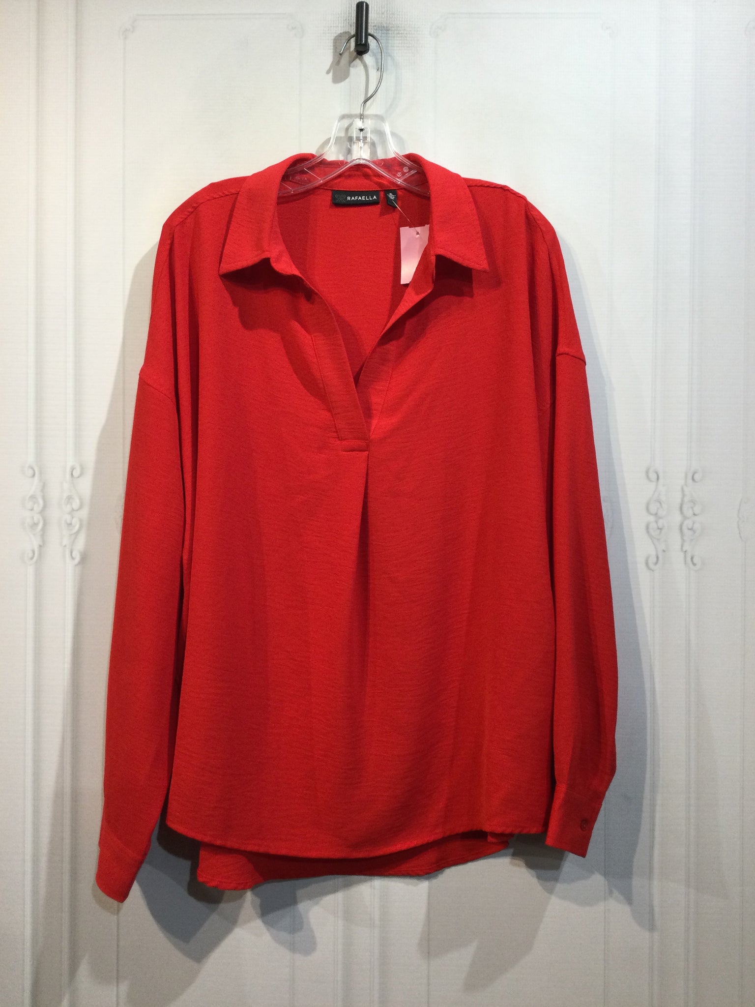 Rafaella Size Extra Large Red Tops