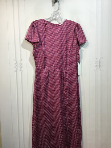 Leith Size M/8-10 Purple/Pink/Orange Dress