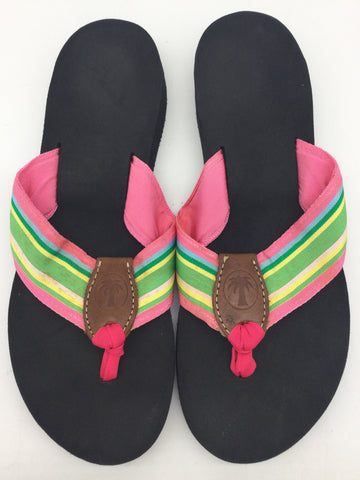 Margaritaville Size 8 Black & multi color Sandals