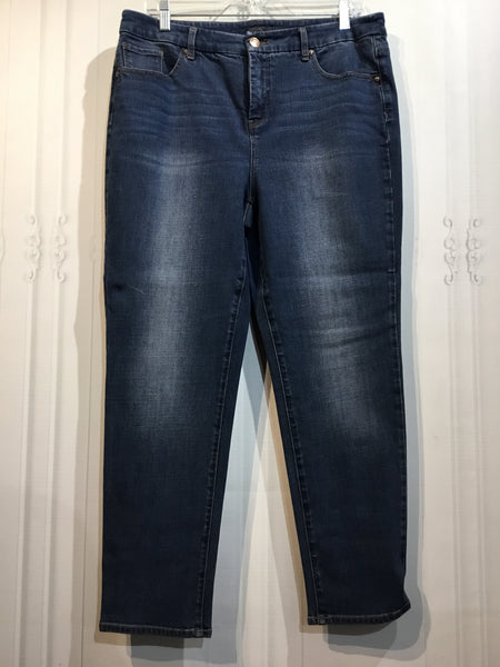 CHICO'S Size L/12 Blue Bottoms