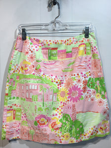 Lilly Pulitzer Size M/8-10 Pink/Green/Yellow Skirts