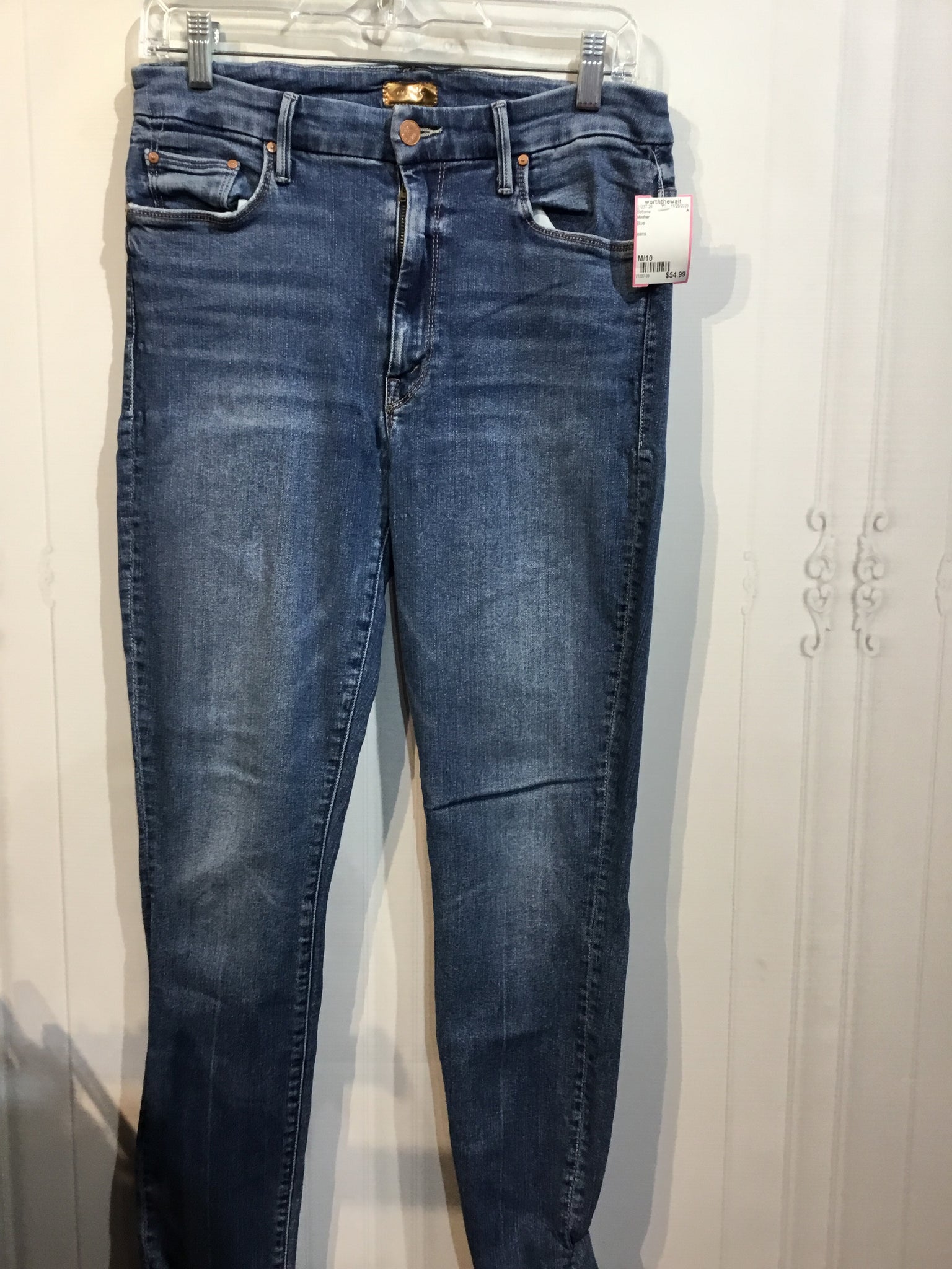 LUXURY Mother Size M/10 Blue Bottoms