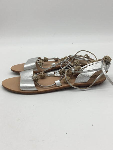 LUXURY Loeffler Randall Size 7 Silver Shoes