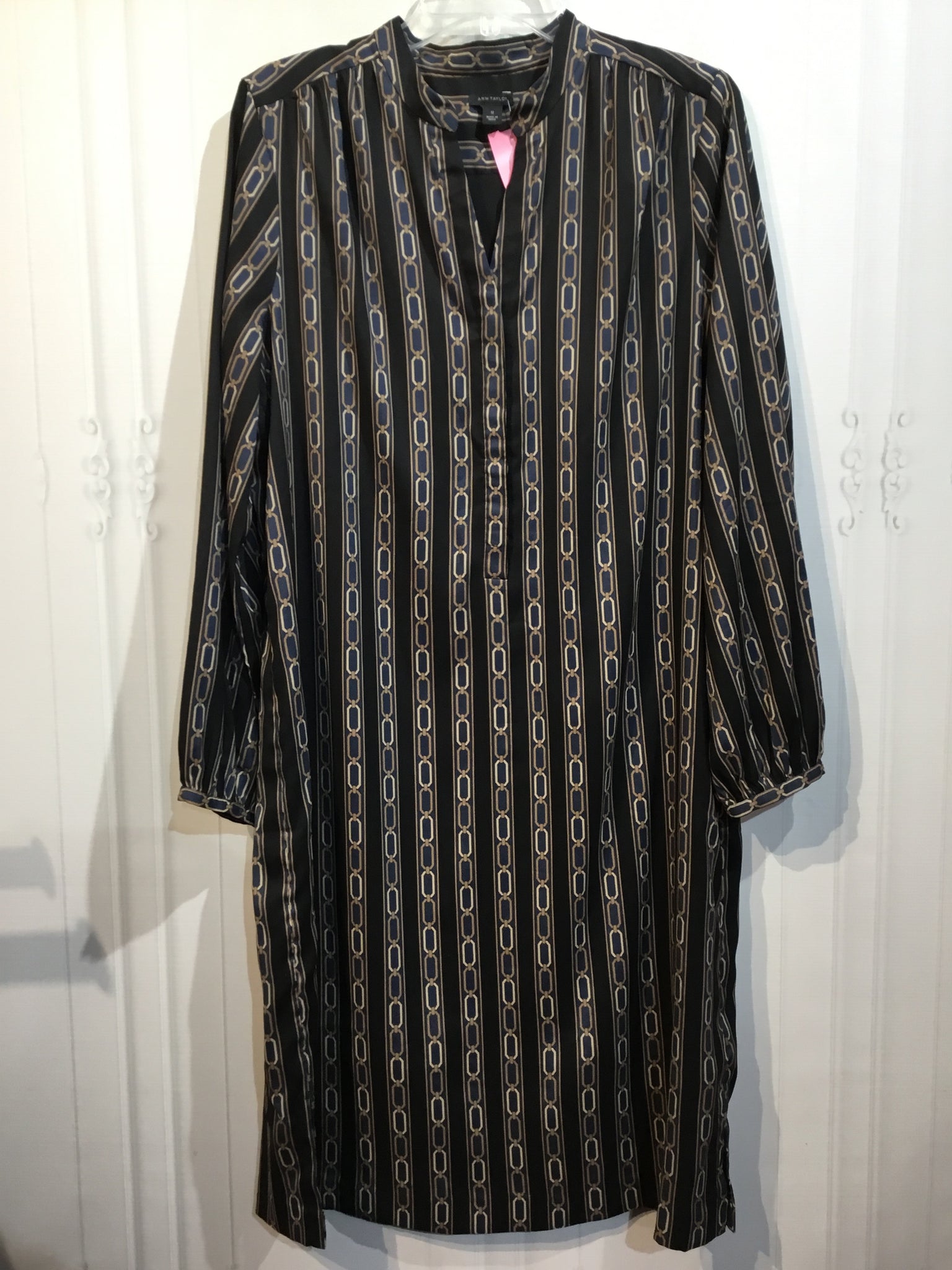 Ann Taylor Size L/12 Black DRESS/1 PIECE