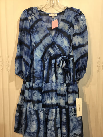 Calvin Klein Size XS/2 Blue DRESS/1 PIECE