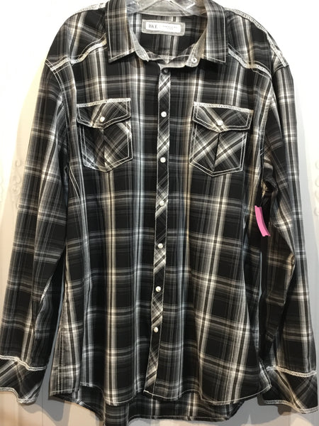 BKE Size 2X Black Men's