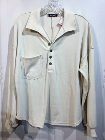 BTFBM Size Small White Tops