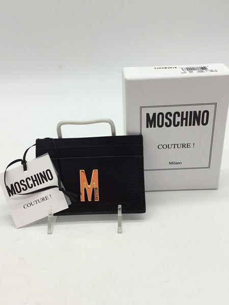 LUXURY Moschino Size Extra Small Black Purses/Wallets