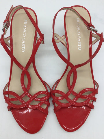 Franco Sarto Size 11 Red Sandals
