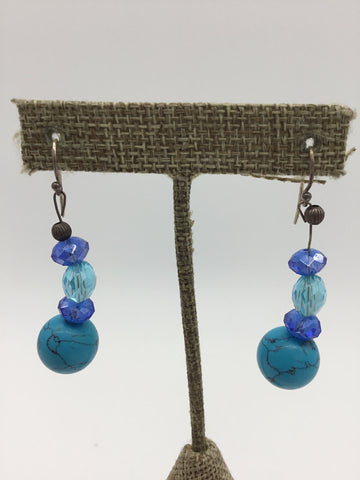 No Label Turquoise & Blue Earrings