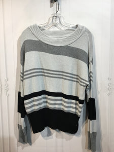 Lucky Brand Size S/4-6 Light Grey/Dark Grey/Black Sweater