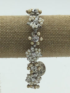 Debra Moreland Size One Size Silver & Pearl Bracelets