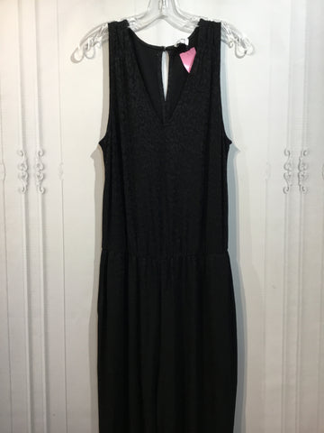 Leota Size L/12-14 Black Jumpsuit