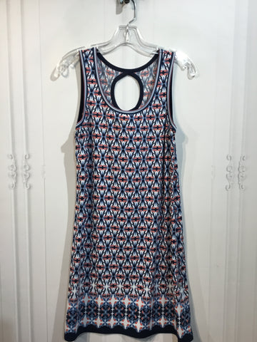 MAX STUDIO Size S/4-6 Navy/White/Blue/Orange Dress