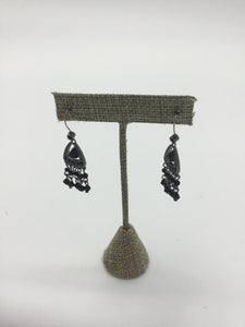 LC Lauren Conrad Size Small Silver & Black Earrings