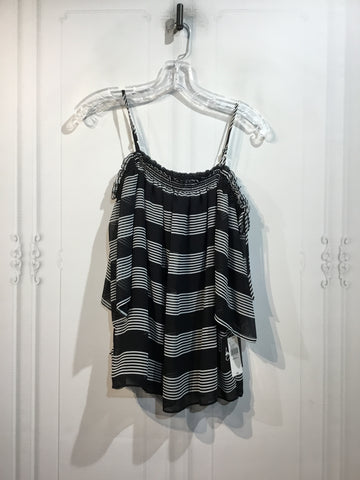 By & By Size S/4-6 Black & White Tops