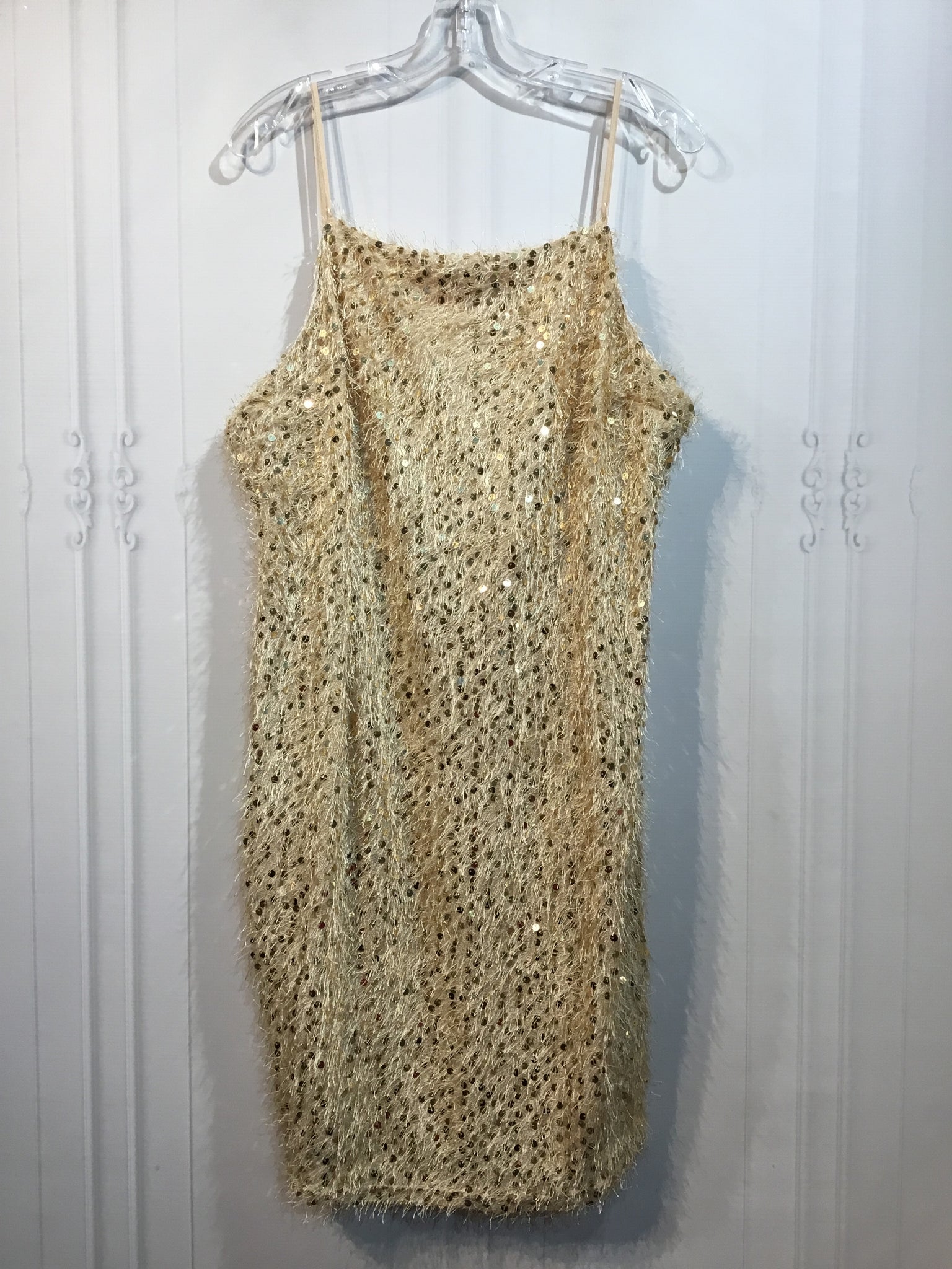 Apeach Size 3X/22-24 Gold Dress