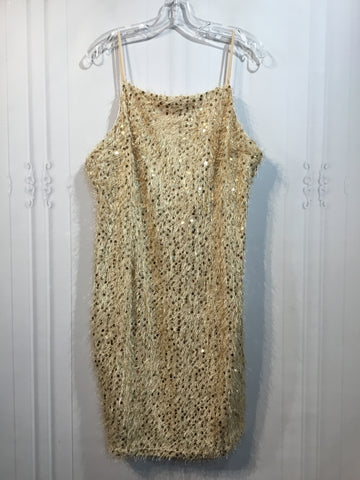 Apeach Size 3X/22-24 Gold Dress