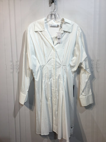 New York & Co Size M/8-10 White Dress