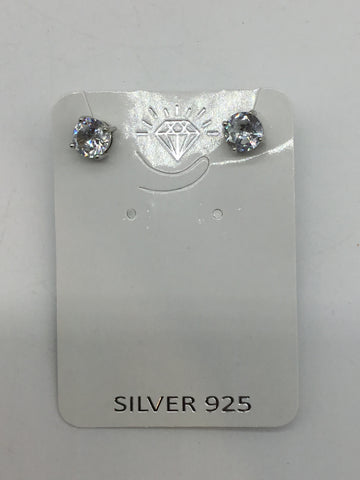 Skyline Collection Silver & Clear Earrings