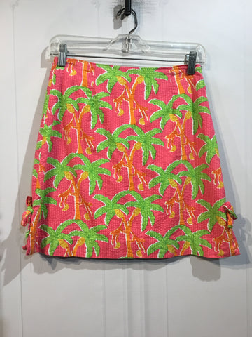 Lilly Pulitzer Size S/4-6 Pink/Orange/Green Skirts