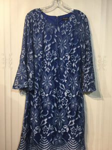Sharagano Size M/8-10 Blue Dress