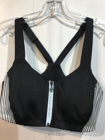 Victoria Secret Sport Size M/8-10 Black & Silver Athletic Wear