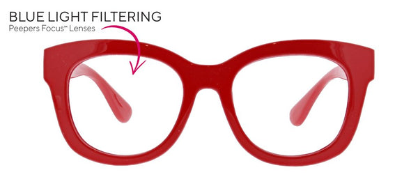 Peepers Specs Size 1.50 Red Eyewear