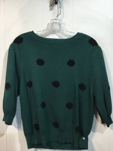 Compania Fantastica Size L/12-14 Dark Green & Black Sweater