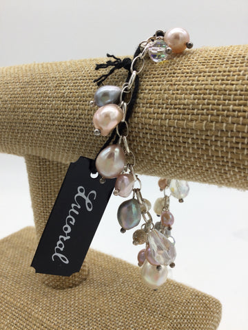 Lucoral Silver & Pearl Bracelets