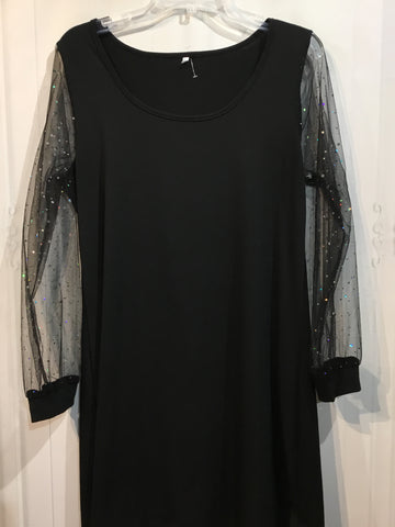 No Label Size L/12-14 Black Dress