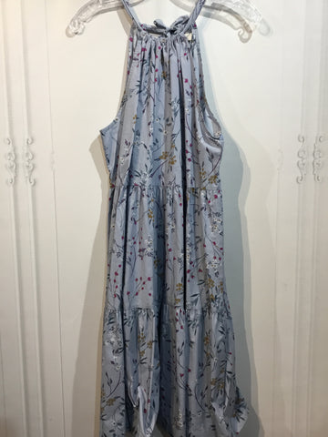 A New Day Size M/8-10 Powder Blue & Floral Dress