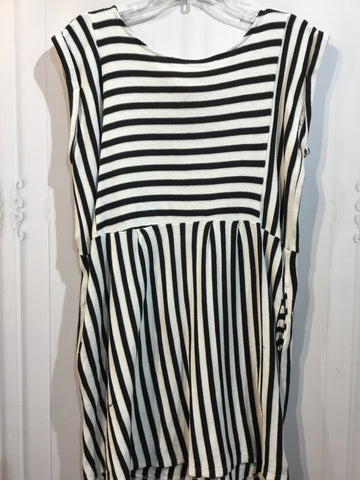 by together Size L/12-14 White & Black Dress